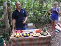  Exotic fruits being served