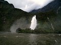  One of many waterfalls by Milford Sound