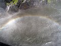  Many rainbows created by sun and waterfall mist!