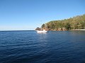  In the bay of one of the Whitsunday islands