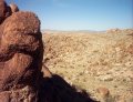  Red, dusty and rocky.