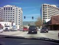  Lake Avenue in Pasadena, heading north, with San Gabriel Mountains in the back