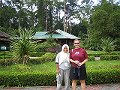  Linda and our guide Yan, at Sepilok Orang Utang Sanctuary