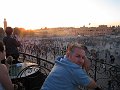  Watching the Djema El Fnaa show at sunset