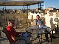  Afternoon wine at roof terrace, Riad Arabesca